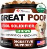 Great Poop Probiotics for Dogs Stool Softener Fiber for Dogs Supplement 6 Probiotics and Digestive Enzymes Healthy Gut Firm Stool & Diarrhea Relief 12