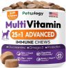 Dog Multivitamin Supplement Hip Joint Immune Skin Coat Heart Digestion Daily Wellness for All Breeds Vet Developed Made in USA