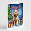 Goldendoodle Christmas Reindeer Greeting Cards Pack of 8 Blank Cards with Envelopes Whimsical A7 Size 5x7 Blank Note Cards