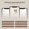Smart Automatic Cat Feeder - WiFi Cat Food Dispenser with APP Control Up to 15 Portions((8g/Portion) 10 Meals Per Day