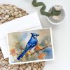 Blue Jay Greeting Cards Pack of 8 Blank Cards with Envelopes Whimsical A7 Size 5x7 Blank Note Cards