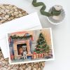 Schnauzer Christmas Greeting Cards Pack of 8 Blank Cards with Envelopes Whimsical A7 Size 5x7 Blank Note Cards