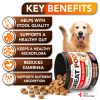 Great Poop Probiotics for Dogs Stool Softener Fiber for Dogs Supplement 6 Probiotics and Digestive Enzymes Healthy Gut Firm Stool & Diarrhea Relief 12