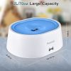 Dog Water Bowl No Spill 2L/70oz Spill Proof Dog Water Bowl Slow Water Feeder for Dogs No Splash Pet Water Bowl Dispenser for Messy Drinkers Vehicle Tr