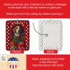 American Foxhound Dog Holiday Christmas Porcelain Ornament Christmas Tree Hanging Decorations for Home Christmas Holiday, Rectangle, Gift, Multicolor