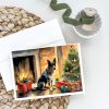 Australian Cattle Dog Cozy Christmas Greeting Cards Pack of 8 Blank Cards with Envelopes Whimsical A7 Size 5x7 Blank Note Cards