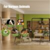 Dog Playpen, 40 Inch 8 Panels Puppy Playpen, Dog Exercise Pen for Large/Medium/Small Dogs, Foldable Dog Pen with Doors for RV, Camping, Yard