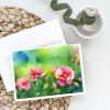 Iowa Wild Prairie Roses in Watercolor Greeting Cards Pack of 8 Blank Cards with Envelopes Whimsical A7 Size 5x7 Blank Note Cards