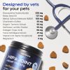 Canine Supplement Soft Chews for Dogs Glucosamine Joint Support 130 Chews Duck Flavor with Hemp Seed Oil Vitamin C