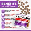 Dog Multivitamin Chewable with Glucosamine Dog Vitamins and Supplements 170 Treats Senior & Puppy Multivitamin for Dogs Hip & Joint Support Immune Hea