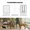 Dog Playpen, 40 Inch 8 Panels Puppy Playpen, Dog Exercise Pen for Large/Medium/Small Dogs, Foldable Dog Pen with Doors for RV, Camping, Yard