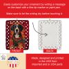 Entlebucher Mountain Dog Holiday Christmas Porcelain Ornament Christmas Tree Hanging Decorations for Home Christmas Holiday, Rectangle, Gift