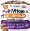 Dog Multivitamin Supplement Hip Joint Immune Skin Coat Heart Digestion Daily Wellness for All Breeds Vet Developed Made in USA