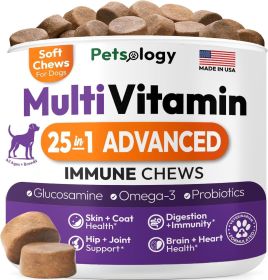 Dog Multivitamin Supplement Hip Joint Immune Skin Coat Heart Digestion Daily Wellness for All Breeds Vet Developed Made in USA