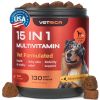 Dog Multivitamin Chews Dog Vitamins 15 in 1 Joint Supplement for Dogs Dog Vitamins Supplements for Hip & Joint Immune System Glucosamine Chondroitin C
