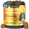 Flea and Tick Prevention for Dogs Flea Treatment Chews Immune Support Flea and Tick Chewables for Dogs Flea Tick Control Supplement All Breeds Ages Ve