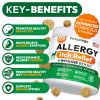 Dog Allergy Relief Chews 170 Dog Allergy Chews Itch Relief for Dogs Omega 3 Fish Oil Probiotics For Itchy Skin & Hot Spots Allergies Paw Licking Dry S