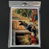 Australian Cattle Dog Cozy Christmas Greeting Cards Pack of 8 Blank Cards with Envelopes Whimsical A7 Size 5x7 Blank Note Cards