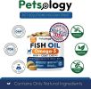 Dog Skin Coat Care Omega 3 Salmon Oil Supplement Biotin Probiotics EPA & DHA Vet Developed Natural Formula USA Made