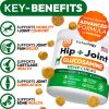 Hemp Hip Joint Supplement for Dogs Glucosamine 170 Mobility Support Chews Advanced Joint Pain Relief Treats with Chondroitin MSM Turmeric Large & Smal
