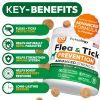 Flea and Tick Prevention for Dogs Pills Natural Dog Flea & Tick Control 170 Soft Chewables Oral Defense Treatment for Dogs Supplement Vet Formulated C