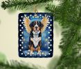 Greater Swiss Mountain Dog My Angel Porcelain Ornament Christmas Tree Hanging Decorations for Home Christmas Holiday, Rectangle, Gift, Multicolor