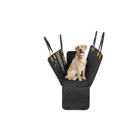 Waterproof Pet Seat Protector Dog Car Seat Cover for Back Seat (Color: Black A, Type: Pet supplies)