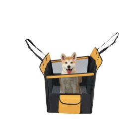 Waterproof Pet Seat Protector Dog Car Seat Cover for Back Seat (Color: Black B, Type: Pet supplies)