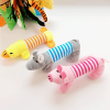 1 PC Pet dog, cat, plush cartoon embroidery, bite resistant and stress relieving duck, piglet, elephant, cute sound making toy supplies
