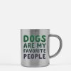 Dogs Are My Favorite People Gold & Silver Mug